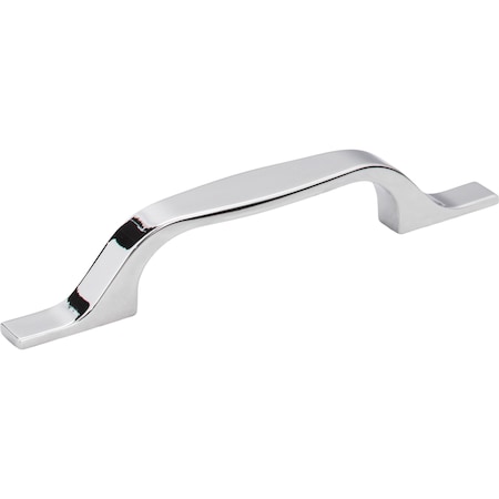 Elements 96 mm Center-to-Center Polished Chrome Square Cosgrove Cabinet Pull 382-96PC